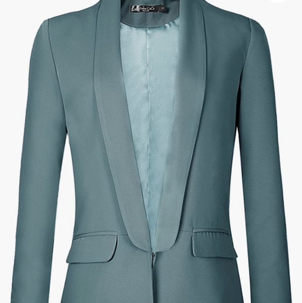 NWT URBAN COCO BEAUTIFUL LAKE BLUE CHIĆ BLAZER PLUS SZ XXL $79.99